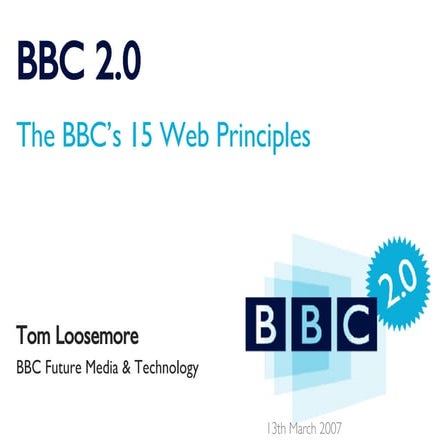 BBC2.0: The BBC’s 15 Web Principles