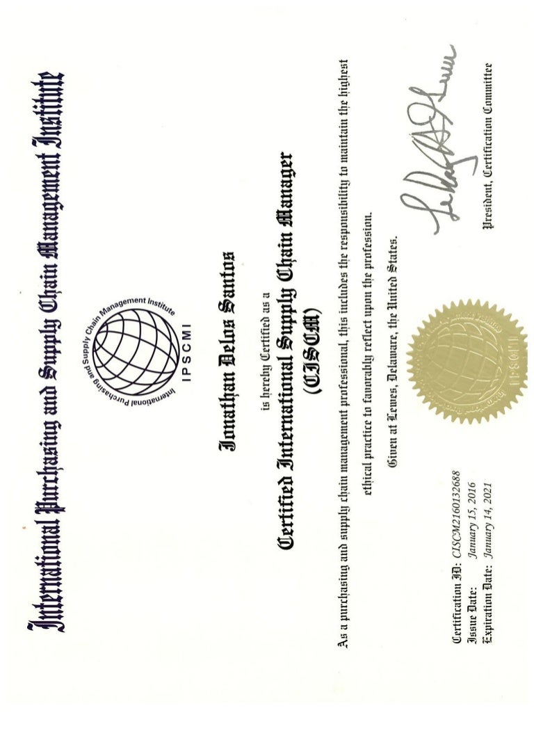 Certificate Supply Chain Manager