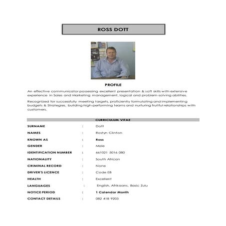 Ross Dott CV pdf | PDF