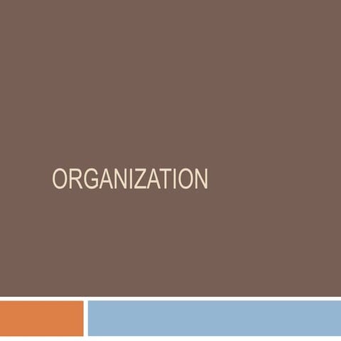 Organization