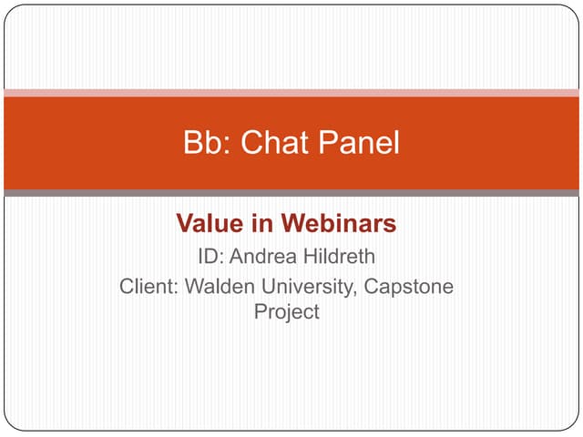 Bb chat panel