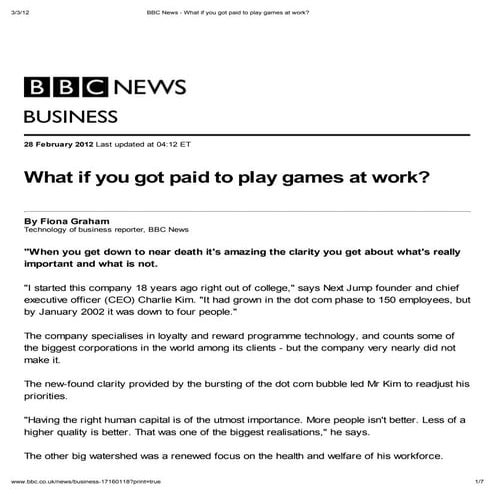 Bbc news   what if you got paid to play games at work 