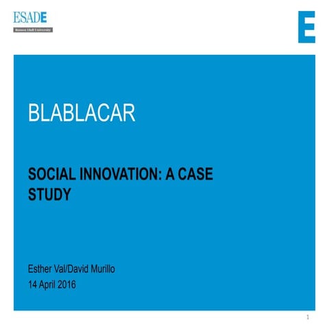 Case Study: BlaBlaCar and Social Innova