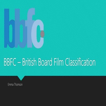 BBFC – British Board Film Classification