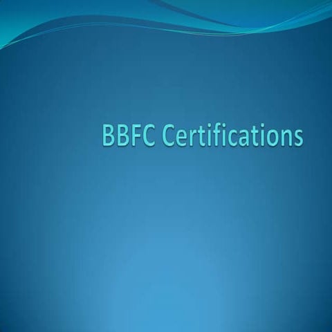 Bbfc certifications