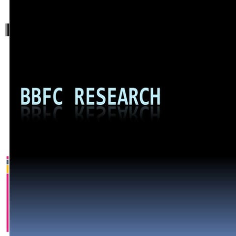 BBFC Certifications research