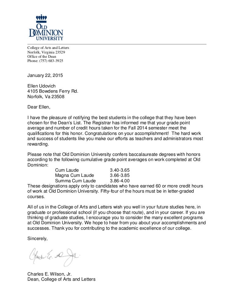 dean s certification letter school dean s list letters fall 2014 eudovich dean s certification letter school dean s list letters fall 2014 eudovich