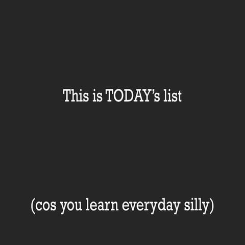 Life lessons (so far) by @MelAttree