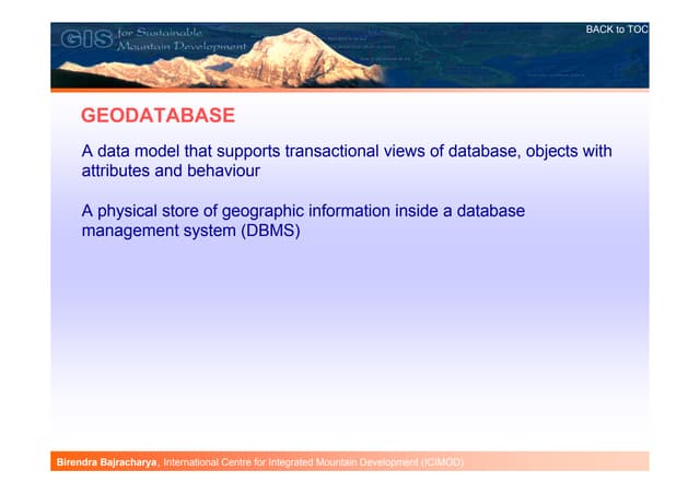Bb geodatabase