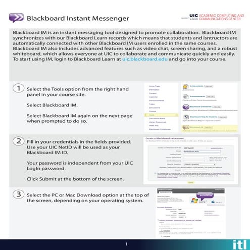 Blackboard IM Quick Guide