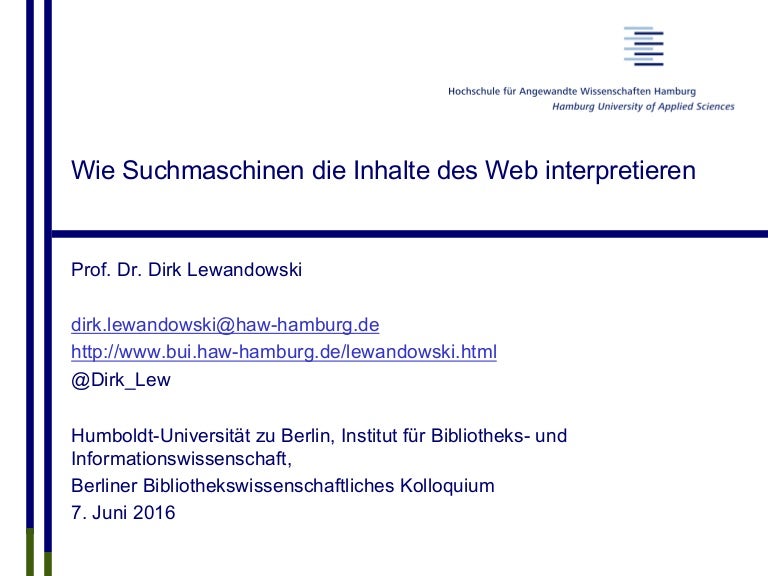 Wie Suchmaschinen Die Inhalte Des Web Interpretieren - 