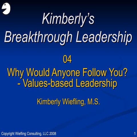 Bbl Breakthrough Leadership Mod 4 22 July2008