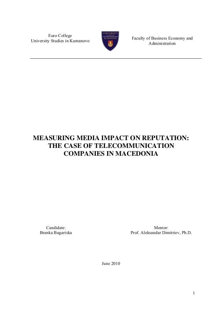Master thesis in corporate finance