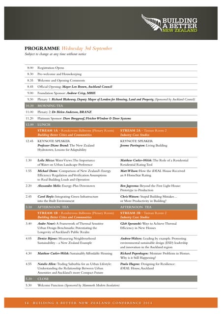 Building a Better NZ conference 2014