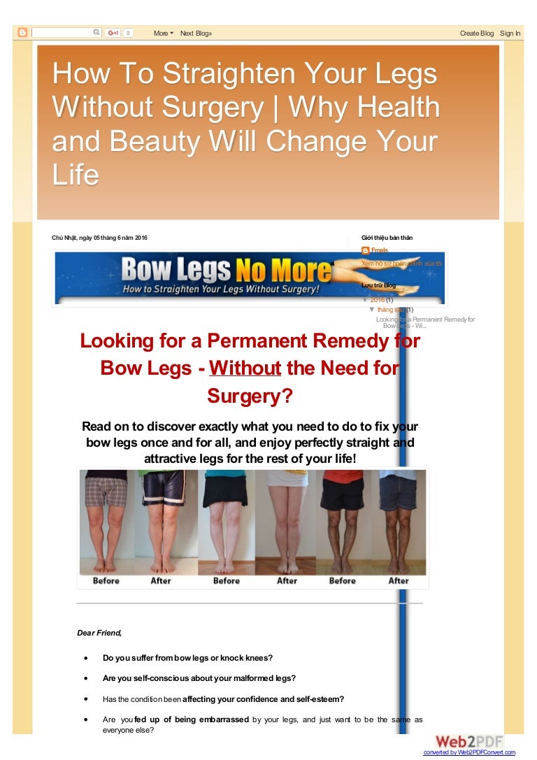 How To Straighten Your Legs