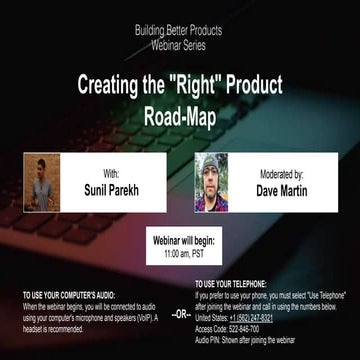 Building Better Products: Creating the "Right" Product Roadmap with Data