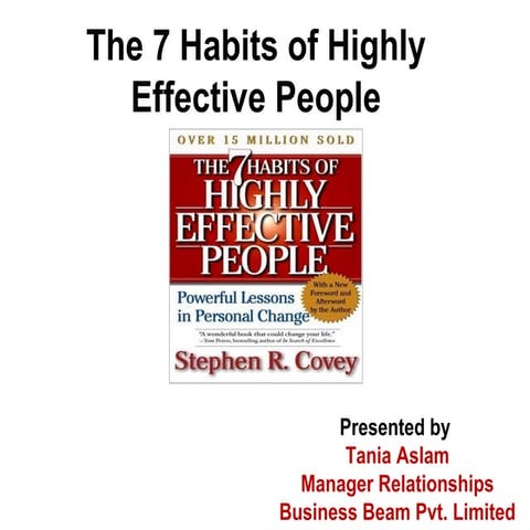 The 7 Habits of Highly Effective People