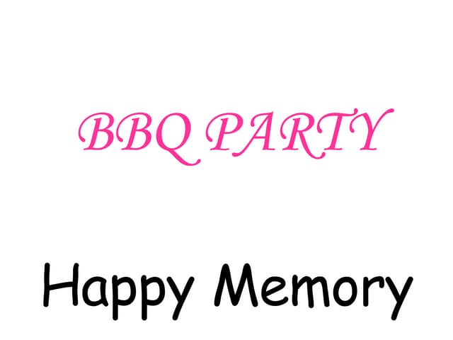 電腦 Bbq Party