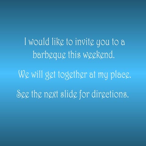 BBQ invitation
