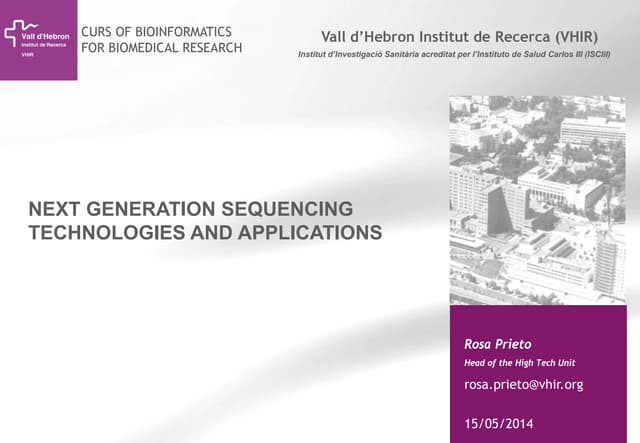 NGS Introduction and Technology Ove...