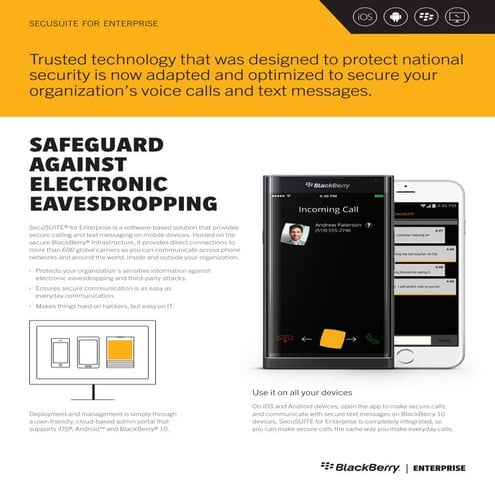 SecuSUITE® for Enterprise Data Sheet | PDF
