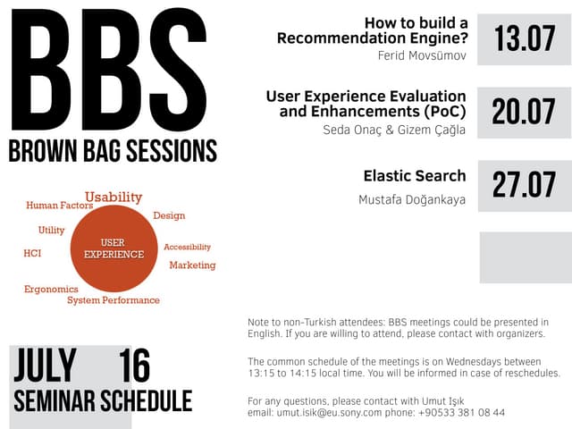 BBS Flyers 07/2016