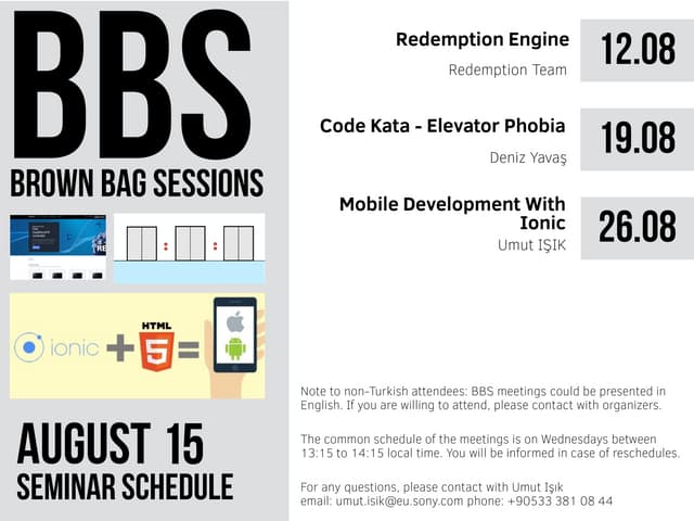 BBS Flyers 08/2015