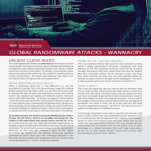 Global Ransomware Attacks