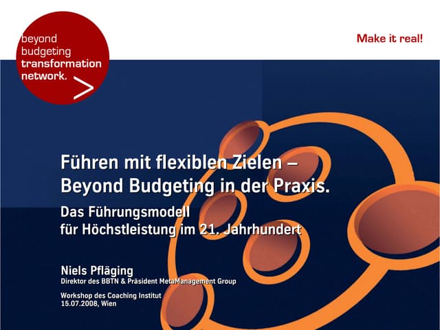 Workshop (DE): Führen mit flexiblen...