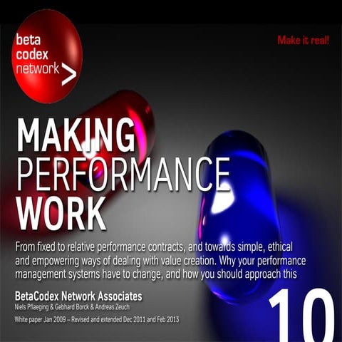Making Performance Work (BetaCodex10)