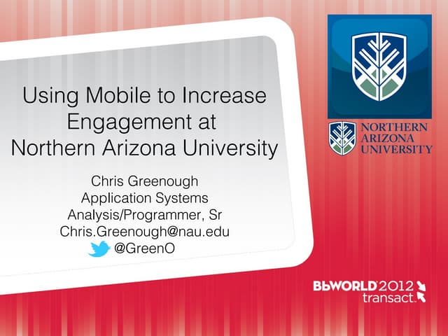 Using Mobile to Increase Engagement at Northern Arizona University
