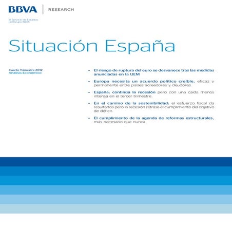 BBVA Cuarto Trimestre 2012, España