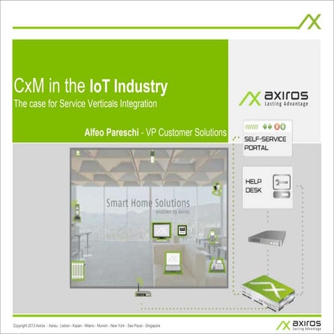 CxM in the IoT: the case for service verticals integration