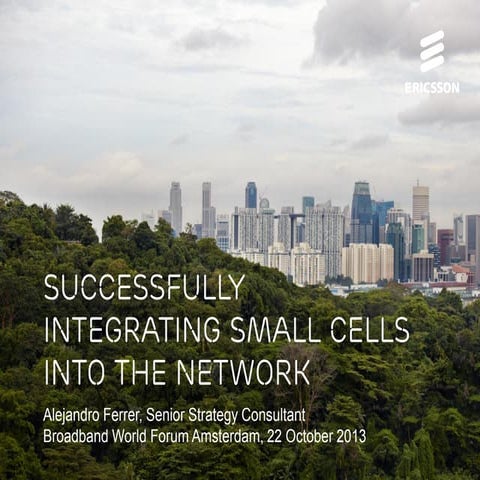 Successfully Integrating Small Cells into the Network
