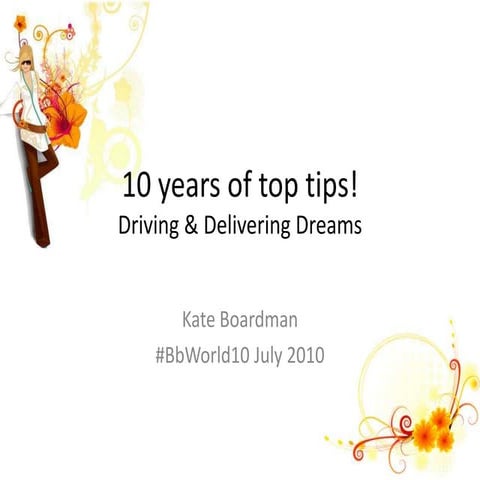 Ten years of Top Tips