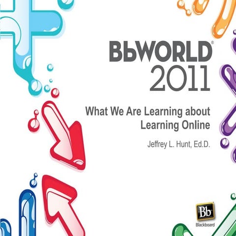 Blackboard World 2011 -- Online Learning