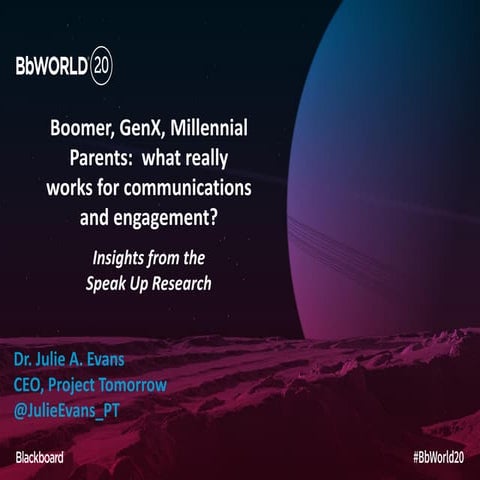Bb World 2020 Boomer GenX Millennials Speak Up Findings