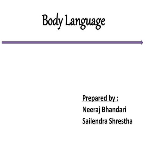 Body Languagge by Neeraj Bhandari (Surkhet,Nepal)