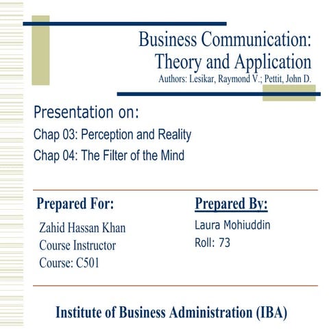 Business Communication by Laura Mohiuddin