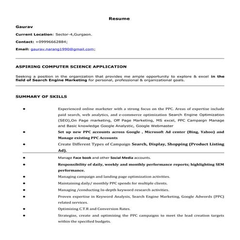 Resume | PDF