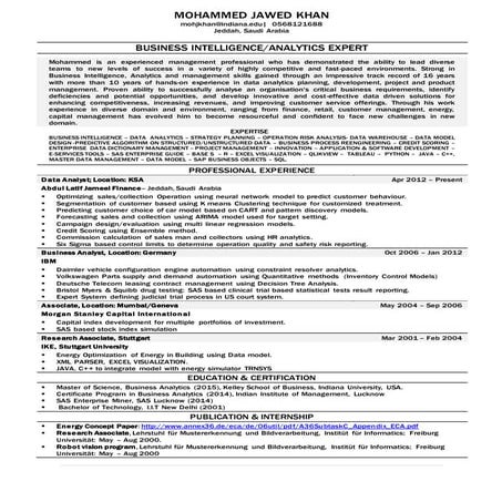 Data Analytics - CV | DOCX