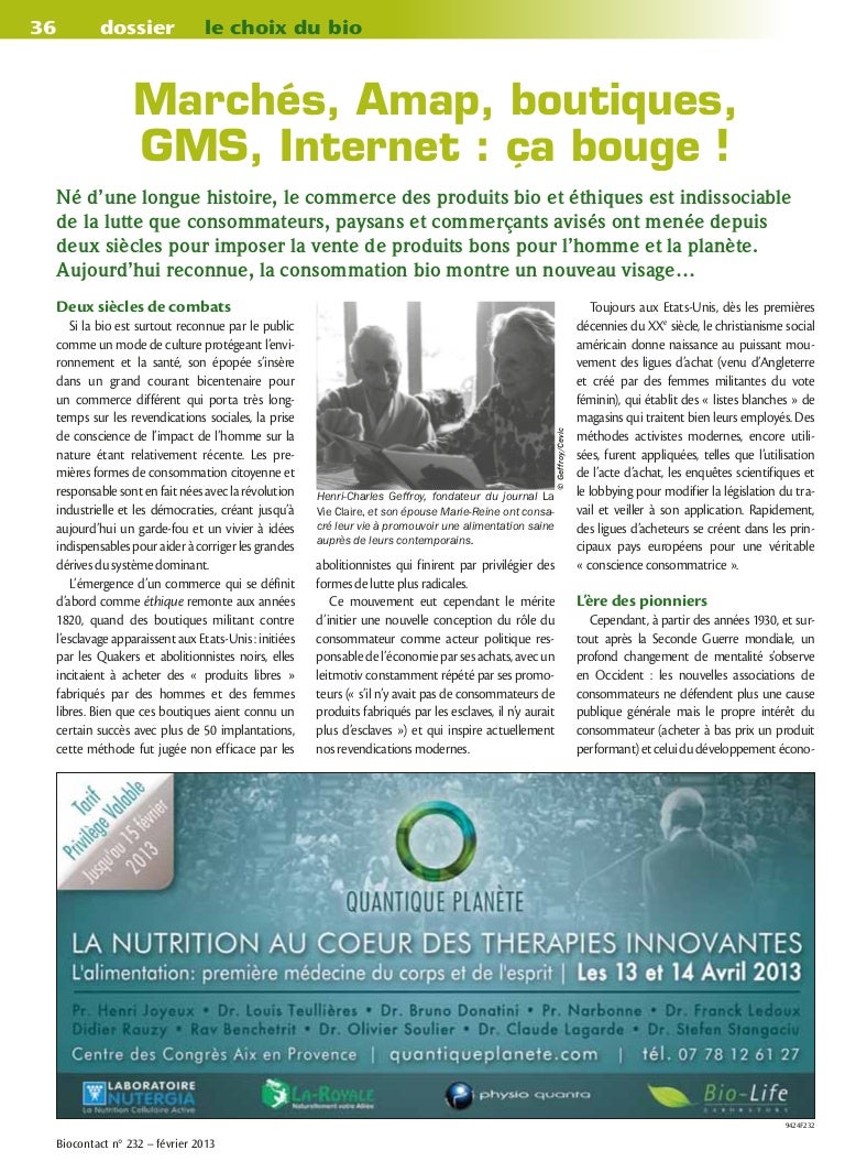 La Grande Histoire De La Distribution Bio Et Du Commerce Ethique