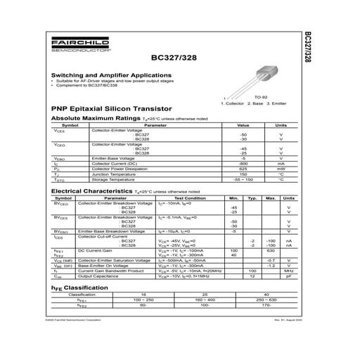 semiconductor Bc327 | PDF