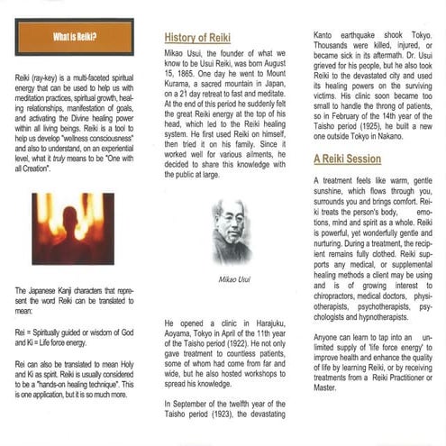 Reiki Brochure | PDF