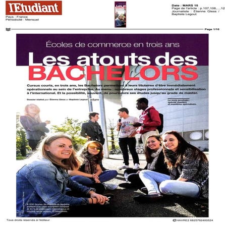 Les Atouts des Bachelors