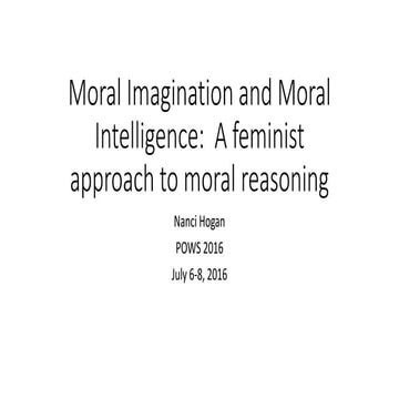 POWS presentation on Moral Intelligence final for 7 July 2016