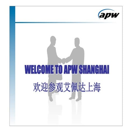 APW  Shanghai Presentation 201002