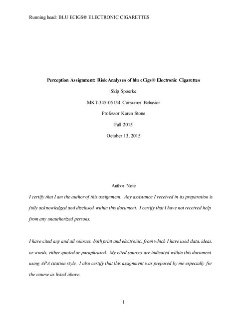 Skip Spoerke - Perception Assignment