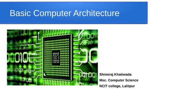 Basic Computer Architeccture | PPT