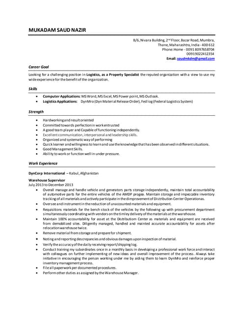 Cv Preparation
